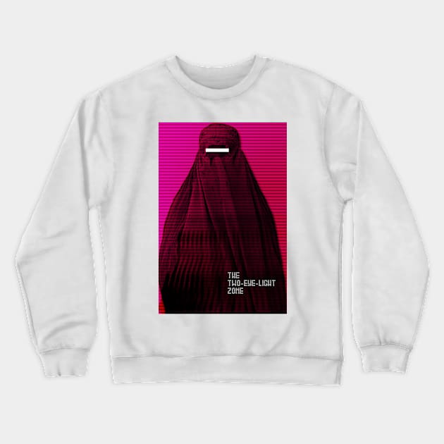 Woman in Burqa Feminist Girl Power Crewneck Sweatshirt by Inogitna Designs